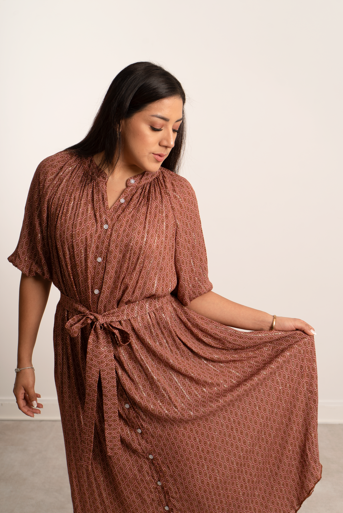 Oreana Dress Dusty Rose