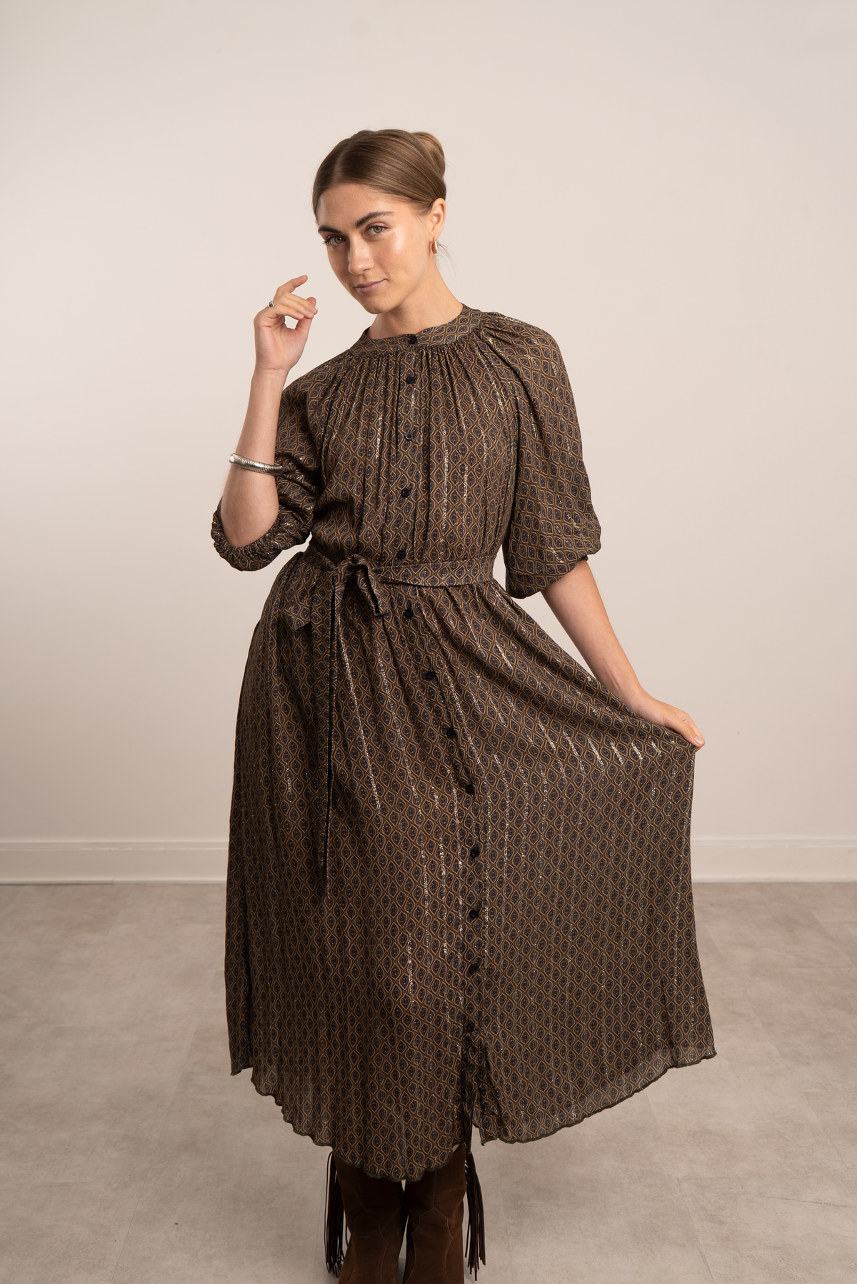 Oreana Dress Dusty Blue