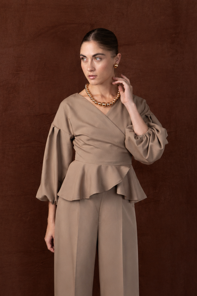 Mei Wrap Blouse