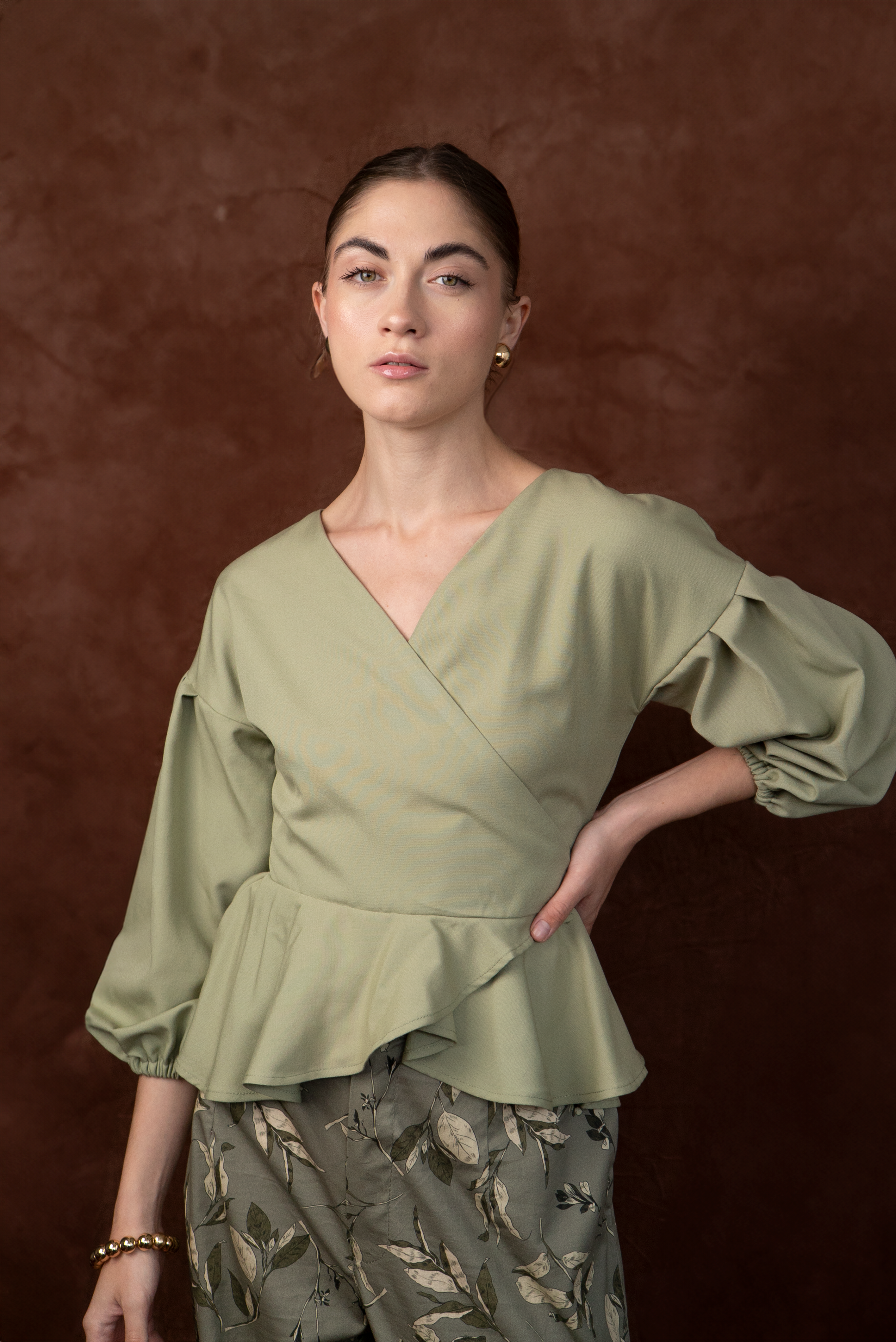 Mei Wrap Blouse