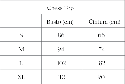 Guía de tallas Moss Dress