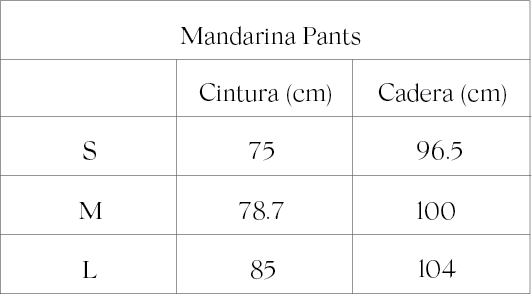 Guía de tallas Moss Dress