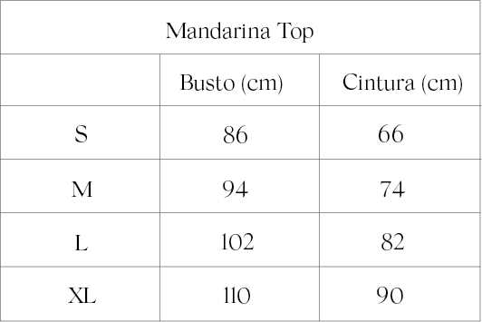 Guía de tallas Moss Dress